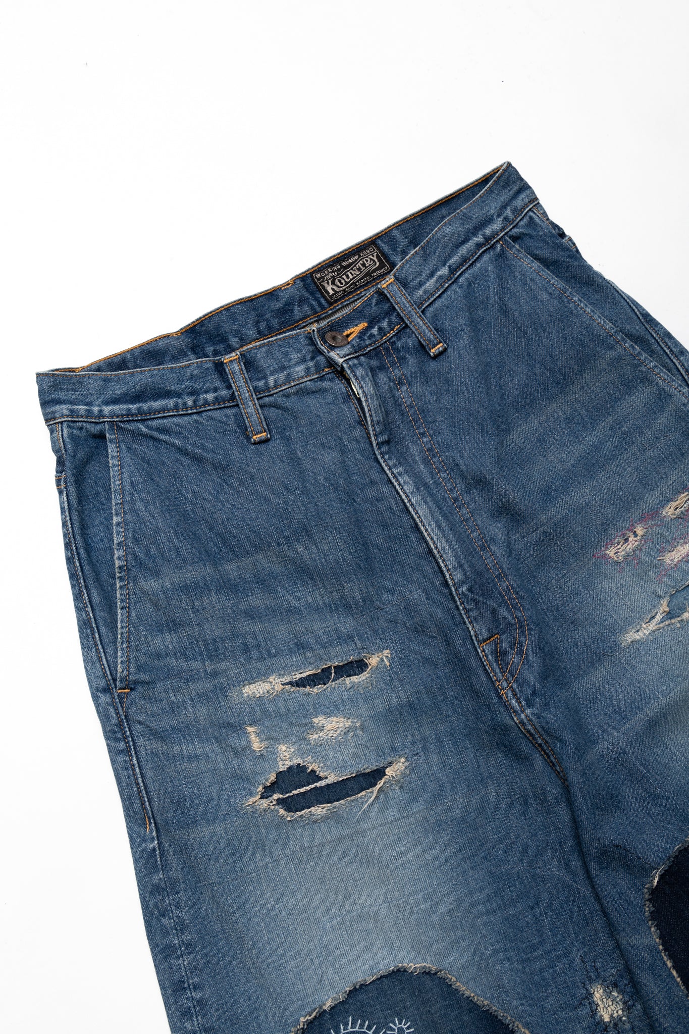 14oz Denim PORT Baggy Pants (HIPPIE Champetre Remake) - Image 6