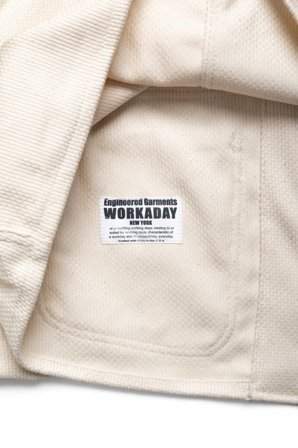 Engineer Short Jacket Cotton Heavy Basketweave - Natural - Image 11