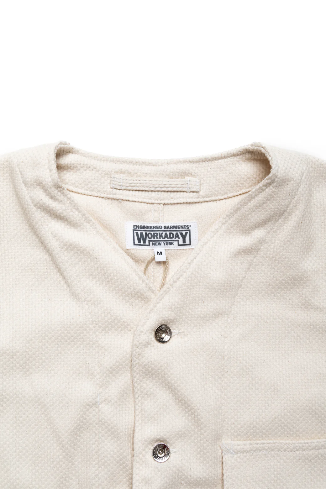 Engineer Short Jacket Cotton Heavy Basketweave - Natural - Image 6