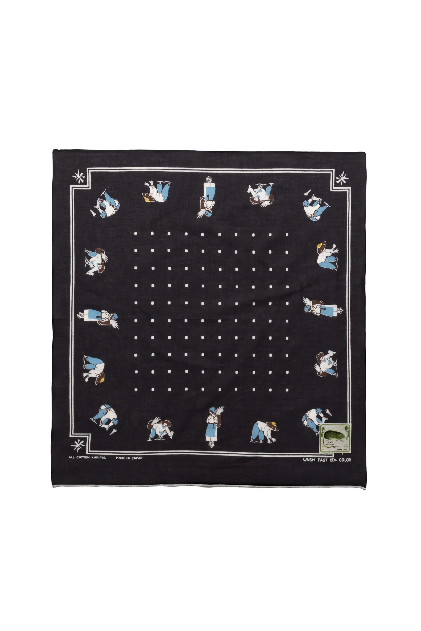 Fastcolor Selvedge Bandana (RICE SEEDING) 20x20 - Image 3