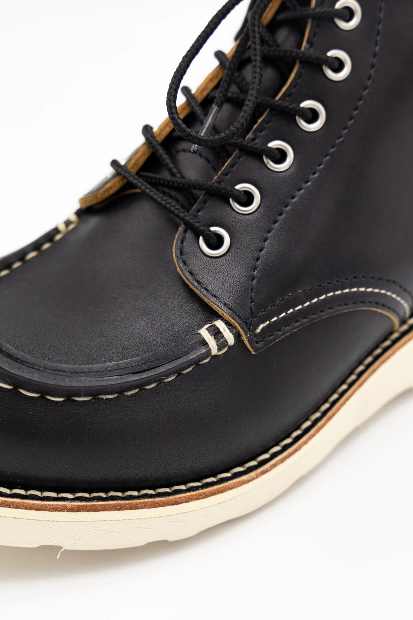 Leather TIBETAN Work Boots - Black - Image 5